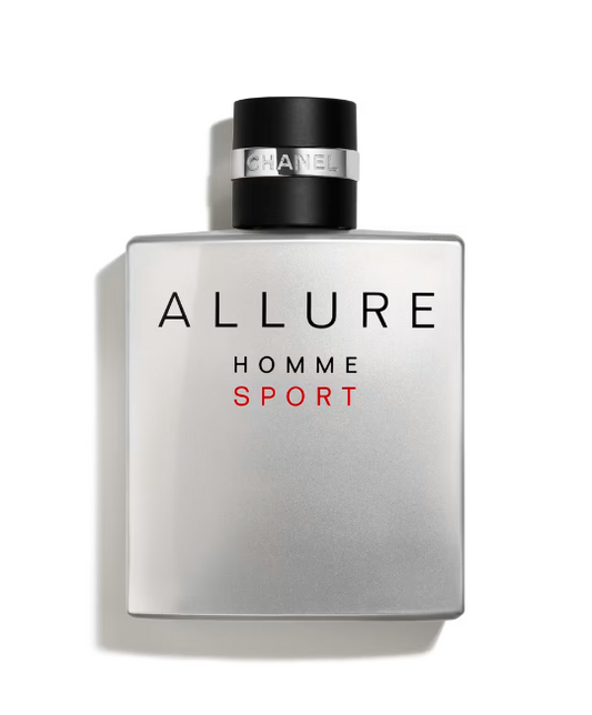 Chanel Allure Homme Sport Eau de Toilette  Notes: Orange, Sea Notes, Pepper, Neroli, Cedarwood  Chanel Allure Homme Sport EDT is a fresh and sporty scent with vibrant orange, refreshing sea notes, and a warm cedarwood base.  Occasion: Everyday Perfect for daily wear, providing a fresh and energizing scent.